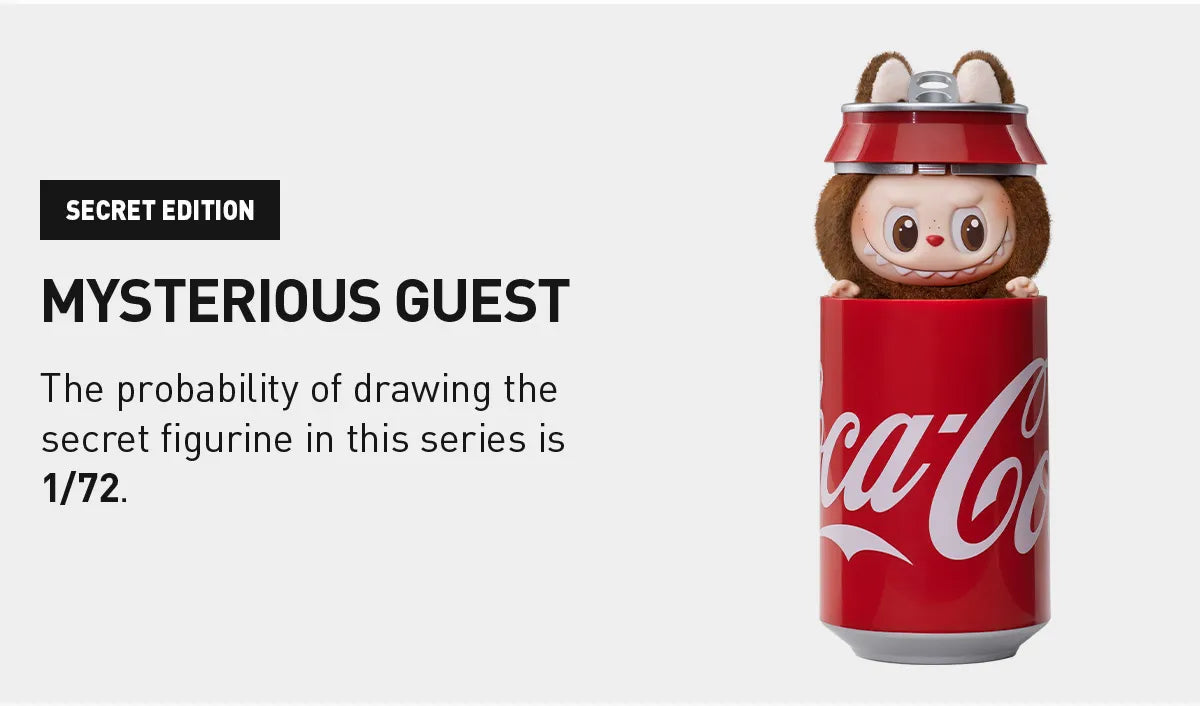 Pop Mart Labubu The Monsters Coca Cola Series 'Mysterious Guest' - SECRET Vinyl Plush Pendant