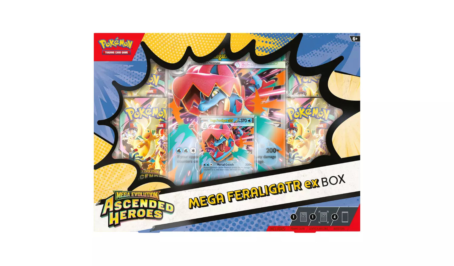 Pokémon TCG: Mega Evolution - Ascended Heroes Mega Feraligatr Ex Box