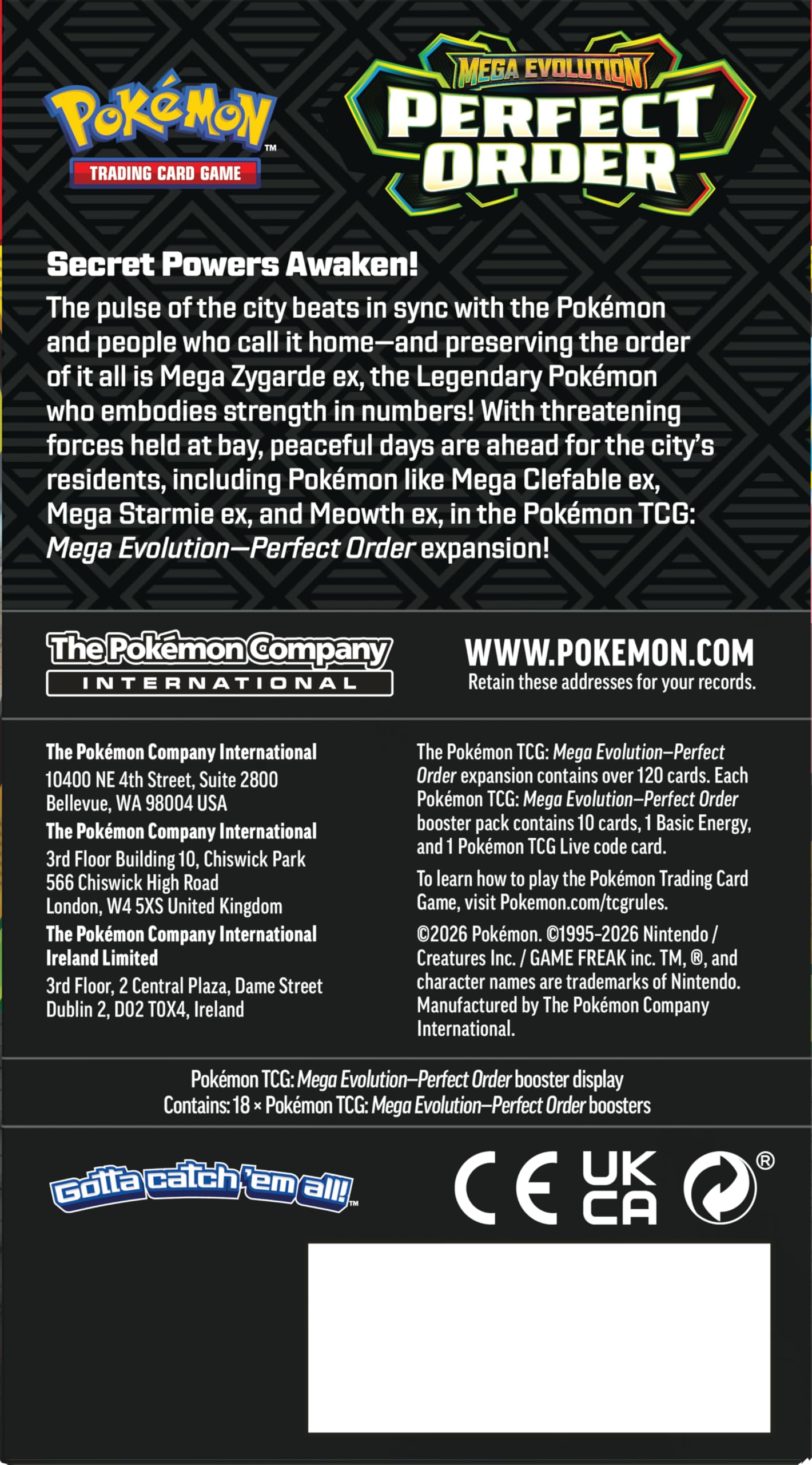 Pokémon TCG: Mega Evolution — Perfect Order Booster Bundle (6 Packs)