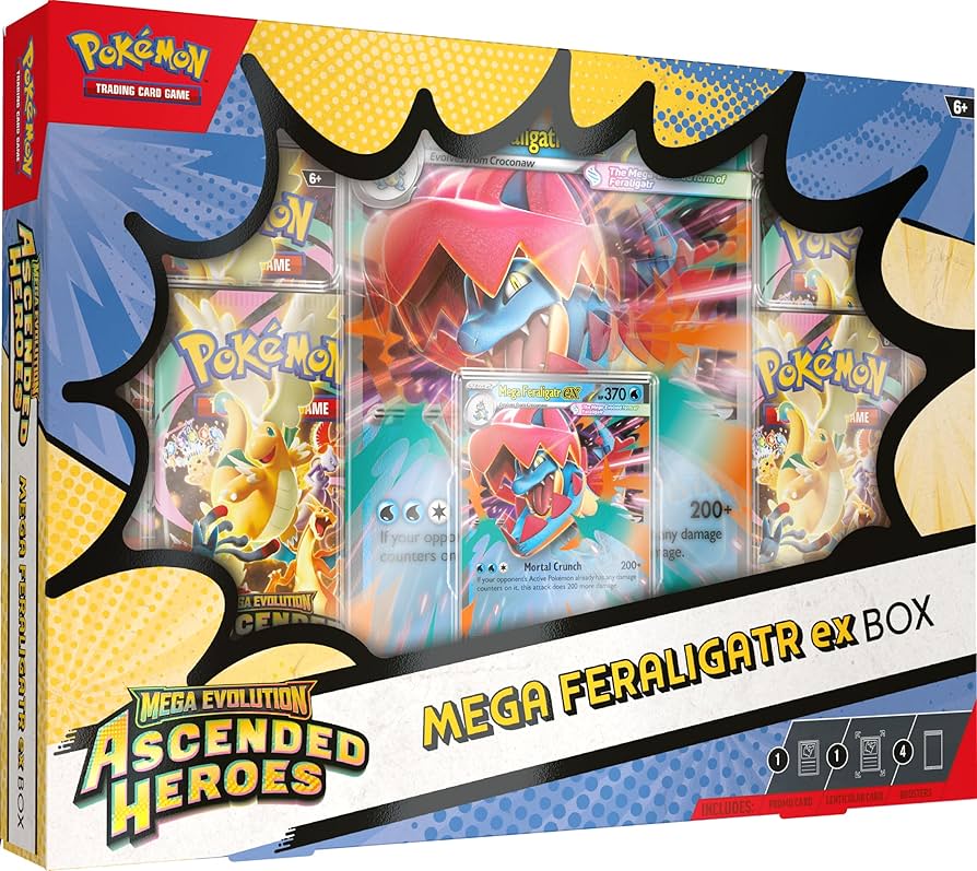 Pokémon TCG: Mega Evolution - Ascended Heroes Mega Feraligatr Ex Box