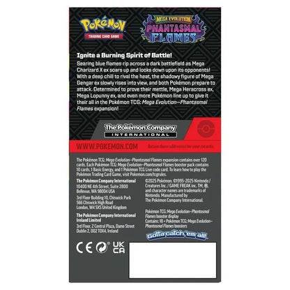 Pokémon TCG: Mega Evolution – Phantasmal Flames Half Booster Box (18 Packs)