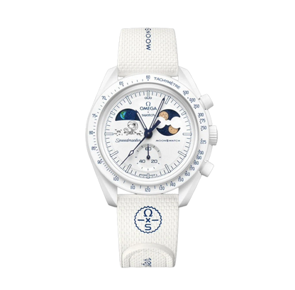 Swatch x Omega Bioceramic Moonswatch Mission to Earthphase – Moonshine Gold (SO33W701L) - 'COLD MOON'