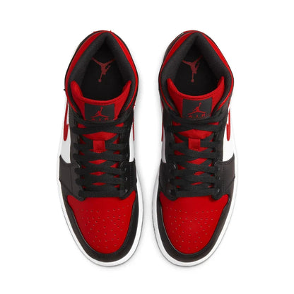 Jordan 1 Mid 'Black Fire Red'