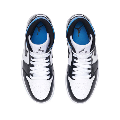 Jordan 1 Mid 'University Black White' (W)