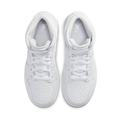 Jordan 1 Mid 'Triple White'
