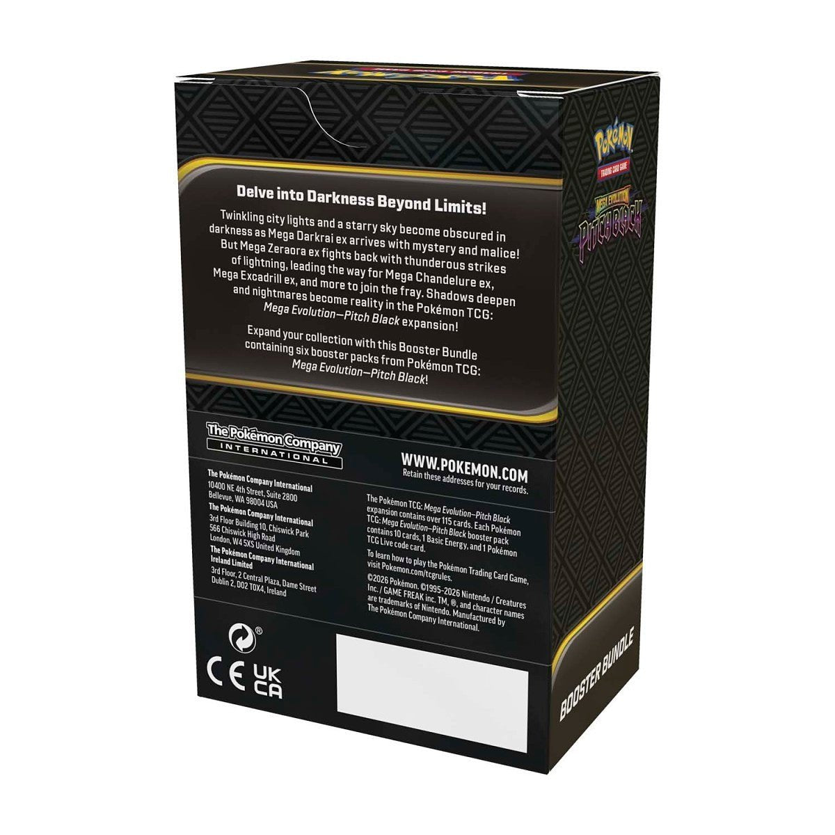Pokémon TCG: Mega Evolution — Pitch Black Booster Bundle (6 Packs)