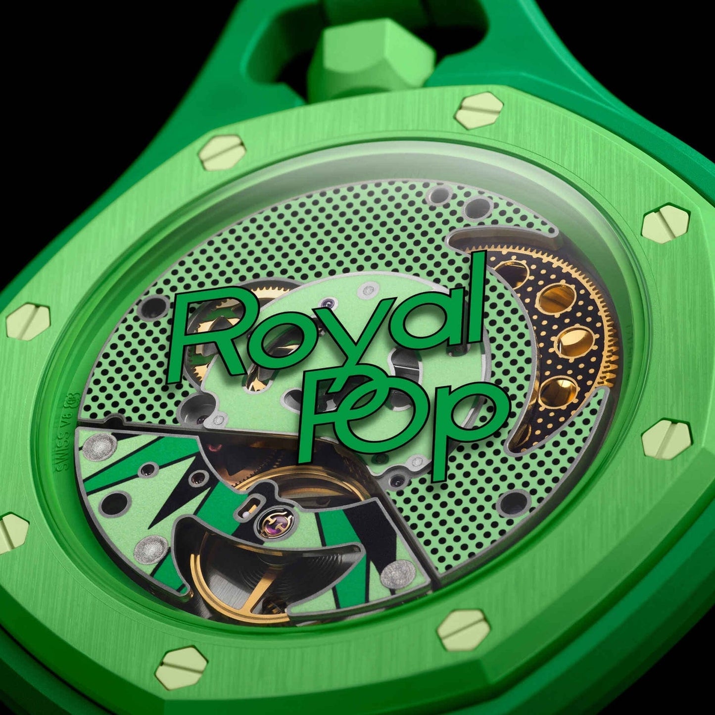 Swatch x Audemars Piguet Royal Pop 'GREEN EIGHT' (SSX03G100N)